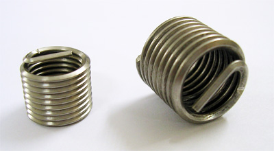 STAINLESS STEEL HELICAL INSERTS MADE FROM AISI 304 / 316 GRADE STEEL