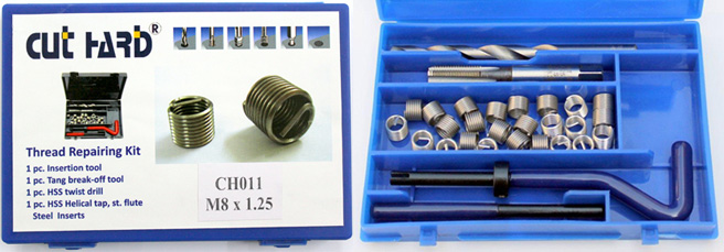 Helical Steel Inserts and Thread-Repairing Kits – in boxed sets