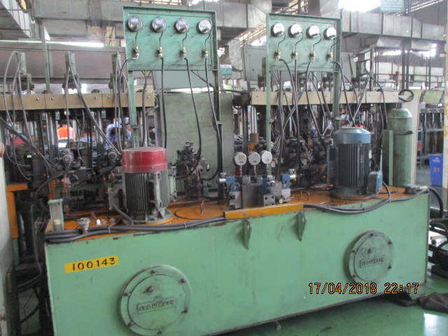 8 Station Hydraulic(Compression Moulding) Press for Disc Brake Pad Manufacturing 